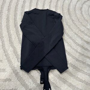 SKIMS Black Long Sleeve Shapewear Bodysuit